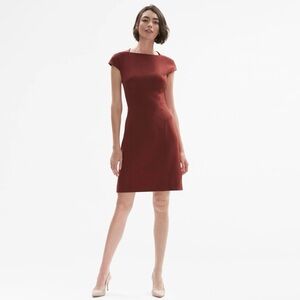 M.M. LaFleur The Ashley Dress Size 6‎ Knee Length Burnt Red